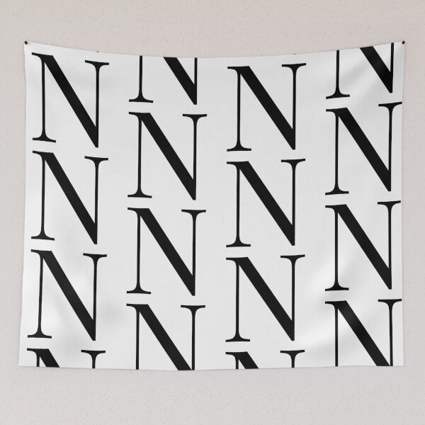 Item preview, Letter N in a Classic Font designed and sold by Kaitlyn Hart.