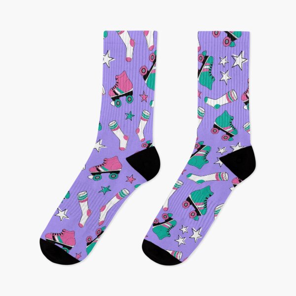 Item preview, Teal and pink retro roller skate designed and sold by Miriam Omura.