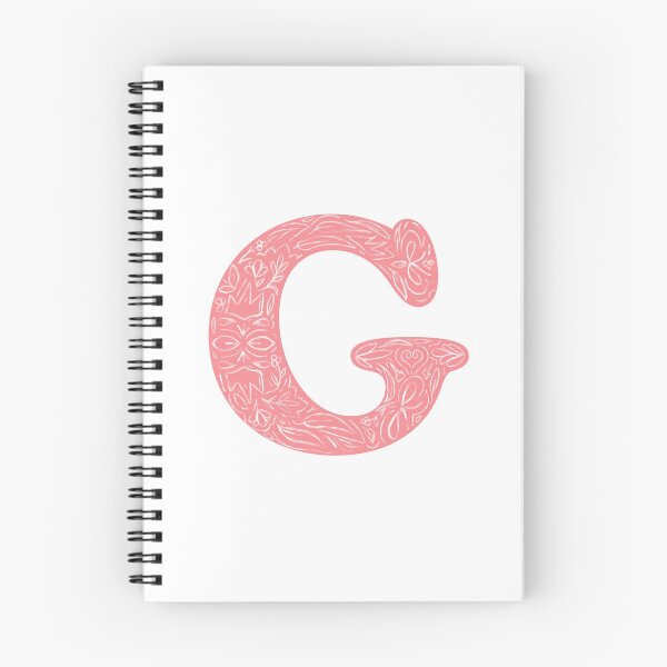Item preview, G Initial / Monogram - Pink Floral designed and sold by MessyBestie.