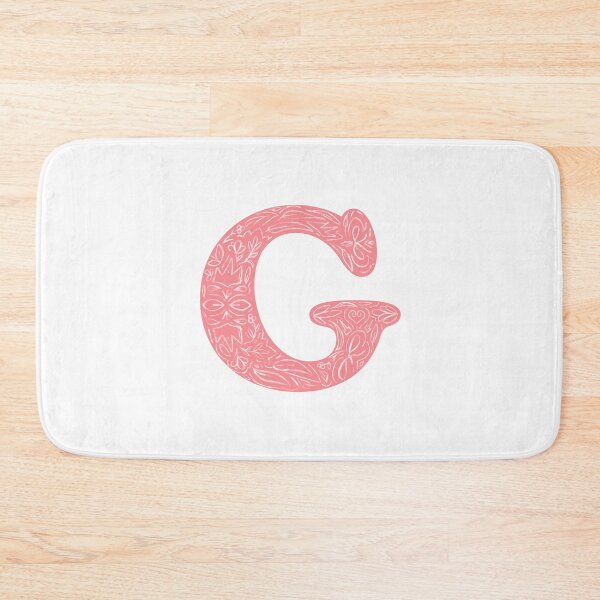 Item preview, G Initial / Monogram - Pink Floral designed and sold by MessyBestie.