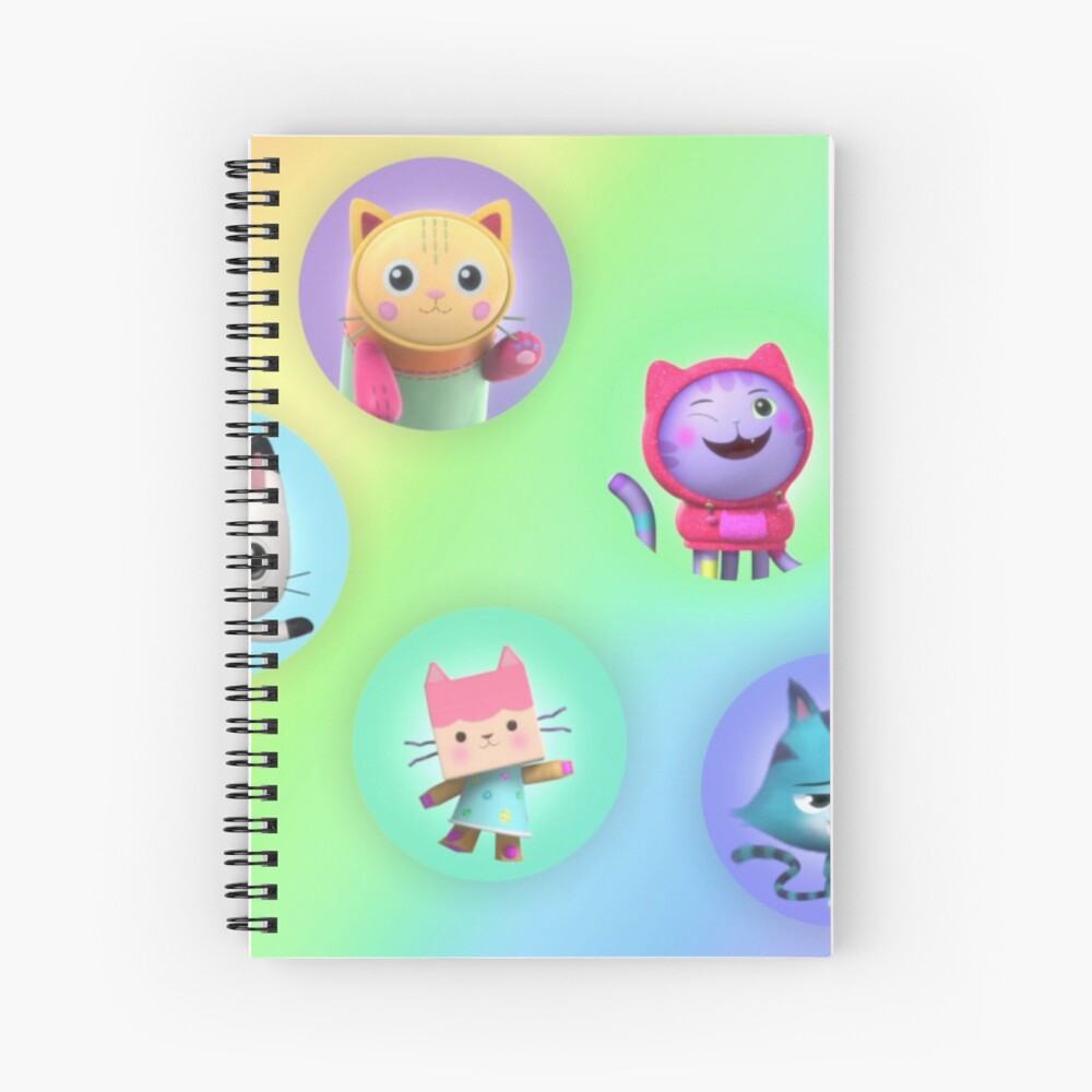 "Gabbys Dollhouse Gabby Cats" Spiral Notebook by magufalo Redbubble