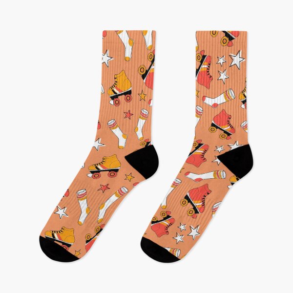 Item preview, Orange and red retro roller skate designed and sold by Miriam Omura.