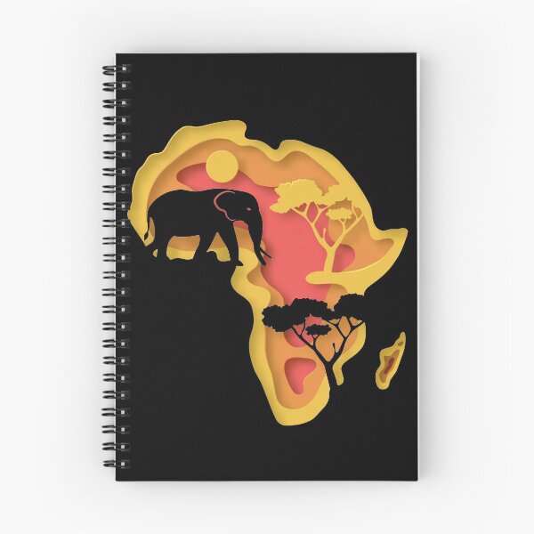 Item preview, DIY, Africa papercraft deep yellow and pink landscape designed and sold by MerriDesing.