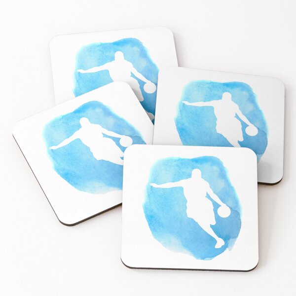 Item preview, Basketball Girl Player Blue Watercolor designed and sold by RaquelDeneth.