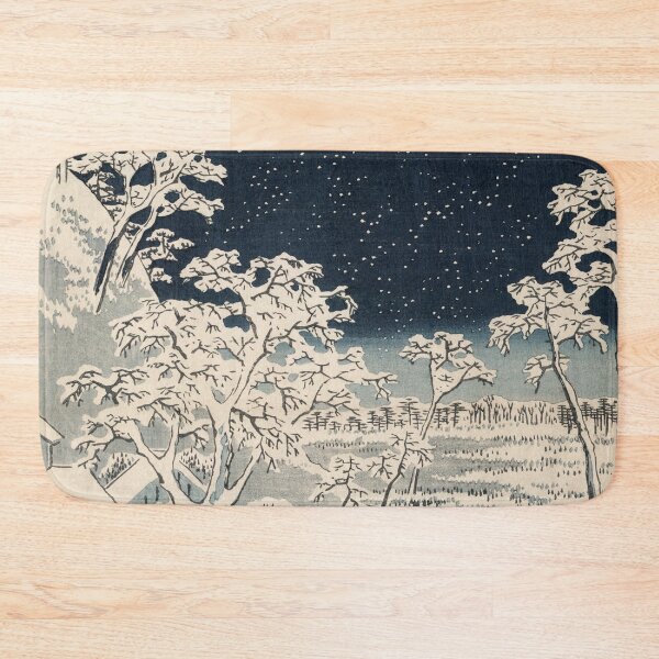 Item preview, Drum Bridge in Snow Vintage Ukiyo-e Japanese Art designed and sold by VintageArchive.