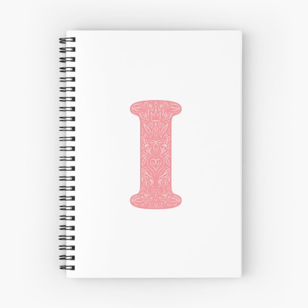 Item preview, I Initial / Monogram - Pink Floral designed and sold by MessyBestie.