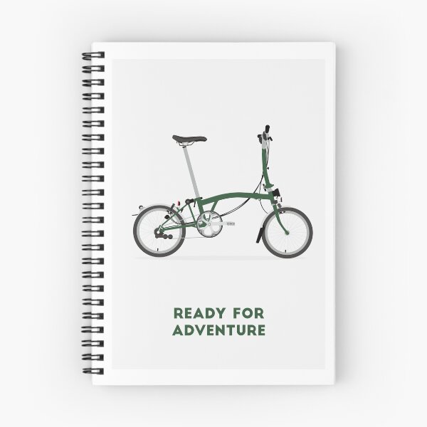 Item preview, Bicicleta plegable icónica: lista para la aventura (verde, centrada) designed and sold by mauricesvay.