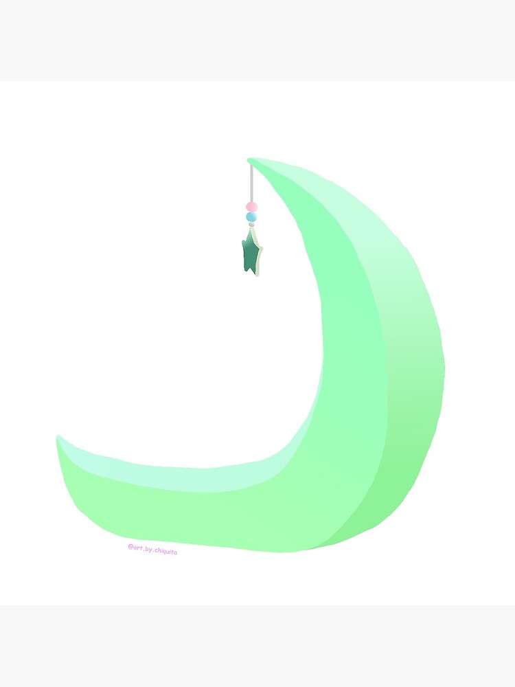 Green discount moon chair