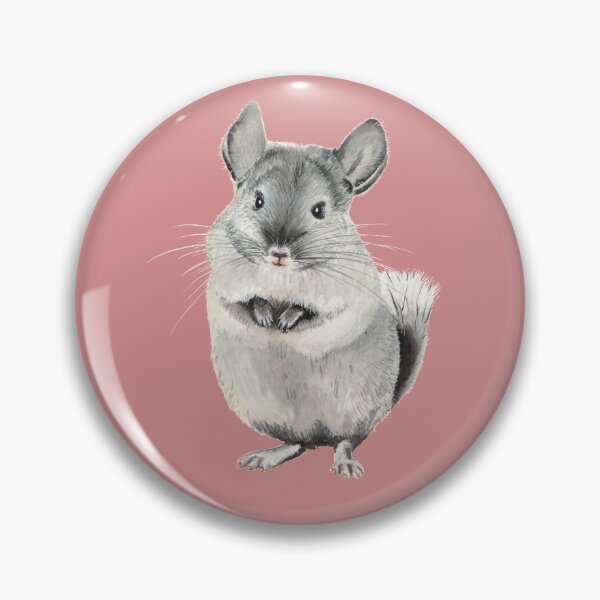 Item preview, chinchila pet watercolor grey cute designed and sold by Giana Tenius.