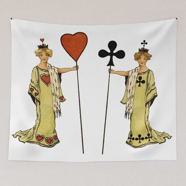Item preview, Playing Card Queens - Queen of Hearts Queen of Clubs designed and sold by elevens.
