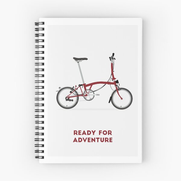 Item preview, Iconic folding bike: Ready for adventure (Red, centered) designed and sold by mauricesvay.