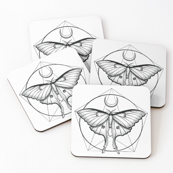 Item preview, Luna Moth Insect Crescent Moon Beautiful Elegant Design for Insect or Bug Lovers (m) designed and sold by OopteesLydia.