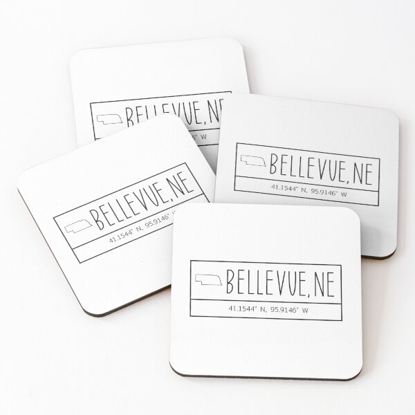 Item preview, Bellevue Nebraska Coordinates designed and sold by Emily Designs.