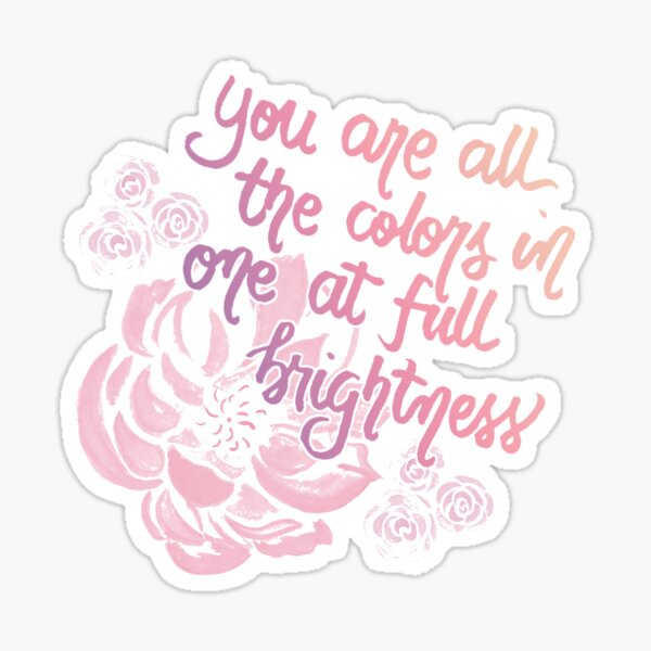 All The Bright Places #1 <3 Sticker