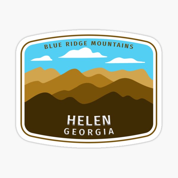 "Helen, GA" Sticker for Sale by positiveimages Redbubble