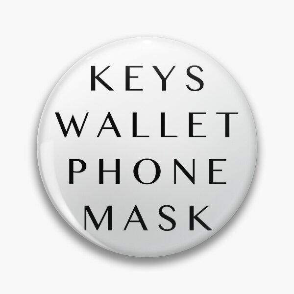 Item preview, Keys wallet phone mask checklist designed and sold by Livelifeloveart.