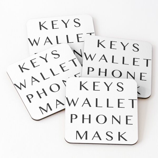 Item preview, Keys wallet phone mask checklist designed and sold by Livelifeloveart.