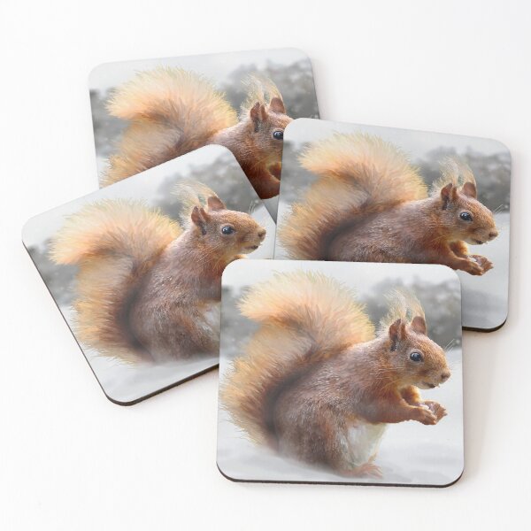 Item preview, Red Squirrel Illustration designed and sold by Scat the cat.