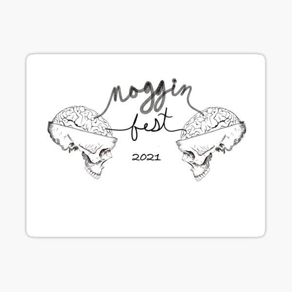 Nogginfest 2021 B&W Sticker