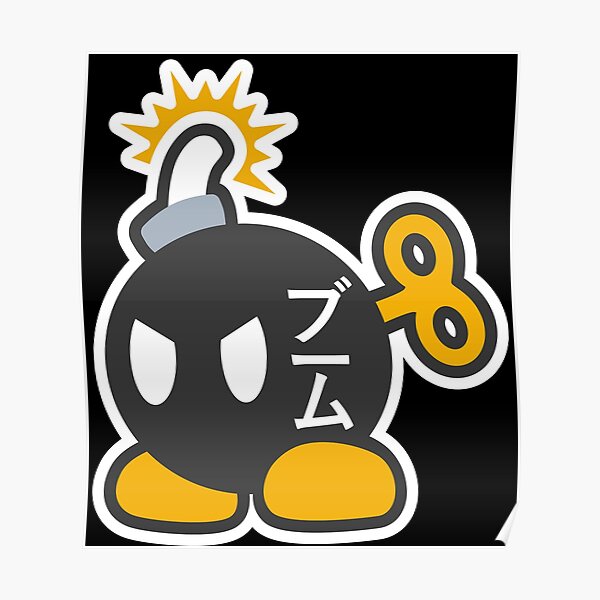 Bob Omb Poster For Sale By Someonenamedtom Redbubble