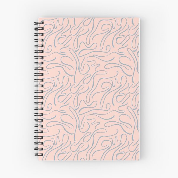 Item preview, Beautiful abstract curvy lines - Pastel pink and blue designed and sold by windcolors.