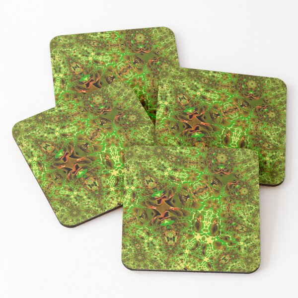 Item preview, Glorious Green and Red Fractal Influenced Abstract designed and sold by Geoff Treagus.