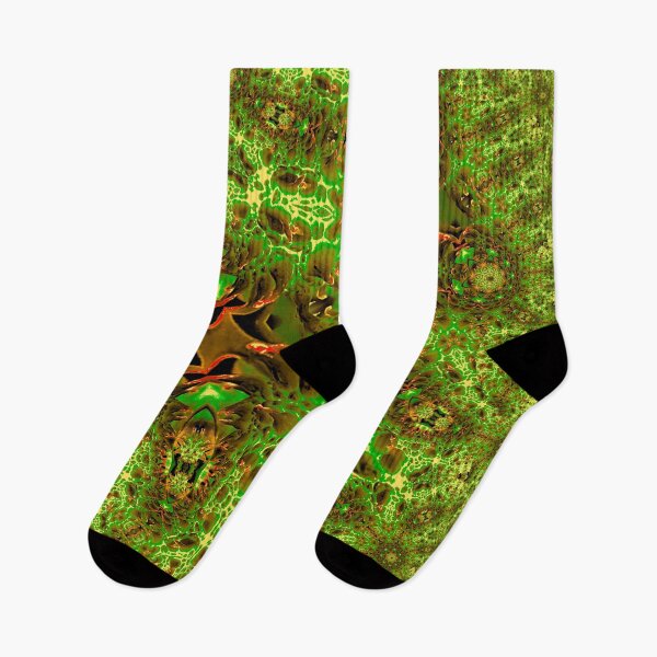 Item preview, Glorious Green and Red Fractal Influenced Abstract designed and sold by Geoff Treagus.