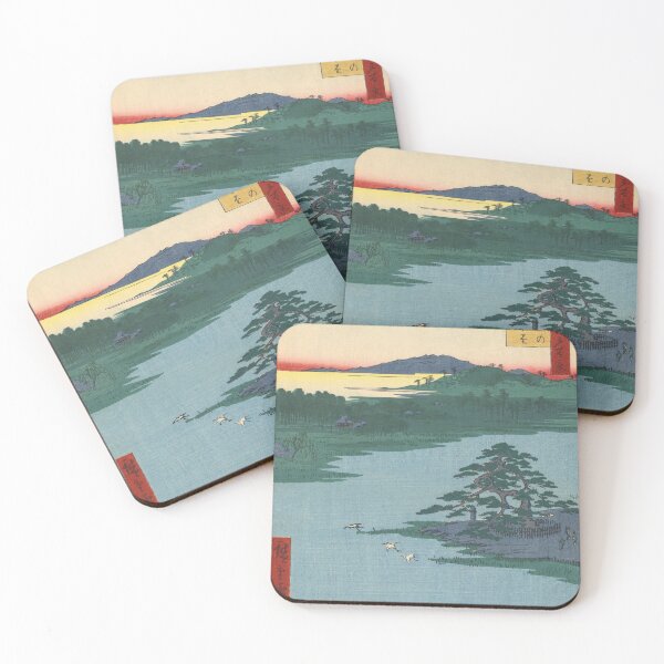 Item preview, Robe-Hanging Pine Senzoku Pond Vintage Ukiyo-e Japanese Art designed and sold by VintageArchive.