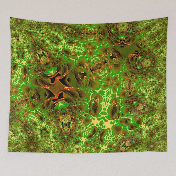 Item preview, Glorious Green and Red Fractal Influenced Abstract designed and sold by Geoff Treagus.