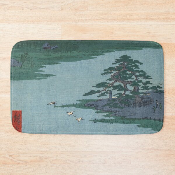 Item preview, Robe-Hanging Pine Senzoku Pond Vintage Ukiyo-e Japanese Art designed and sold by VintageArchive.