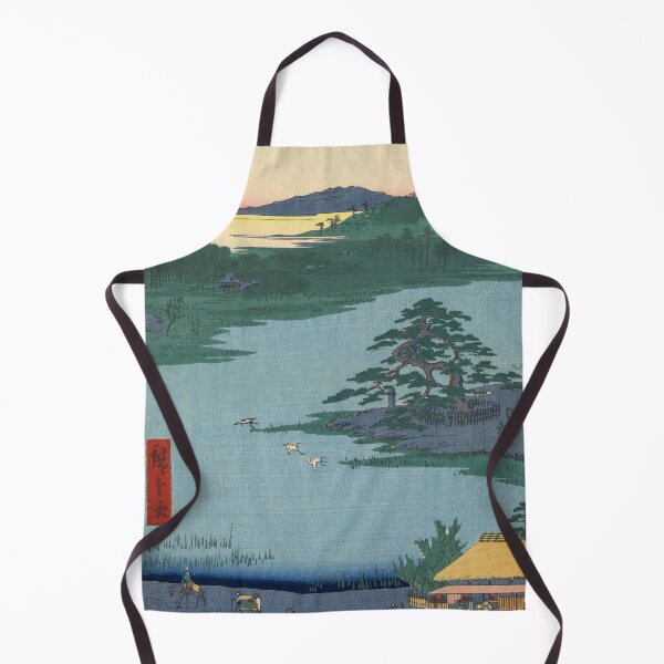 Item preview, Robe-Hanging Pine Senzoku Pond Vintage Ukiyo-e Japanese Art designed and sold by VintageArchive.