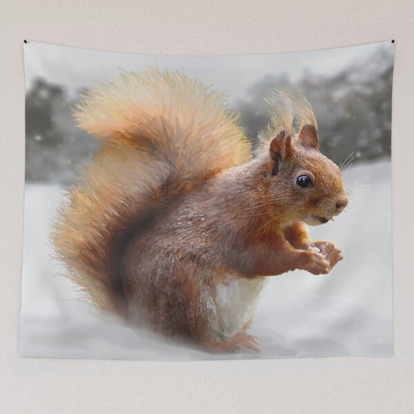 Item preview, Red Squirrel Illustration designed and sold by Scat the cat.