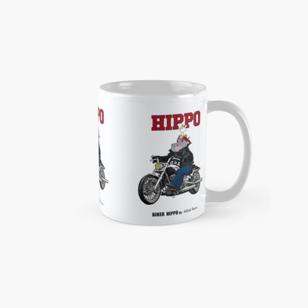 Aperçu de l'œuvre Hippopotame motard créée et vendue par Hippogal.