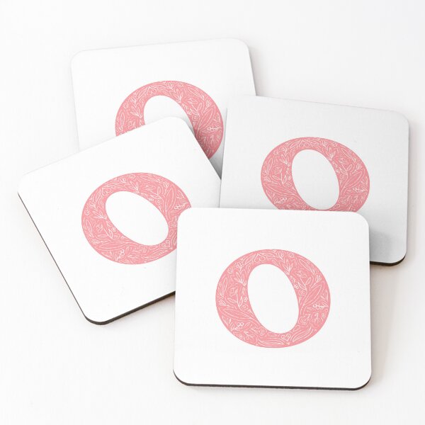 Item preview, O Initial / Monogram in Pink Floral designed and sold by MessyBestie.