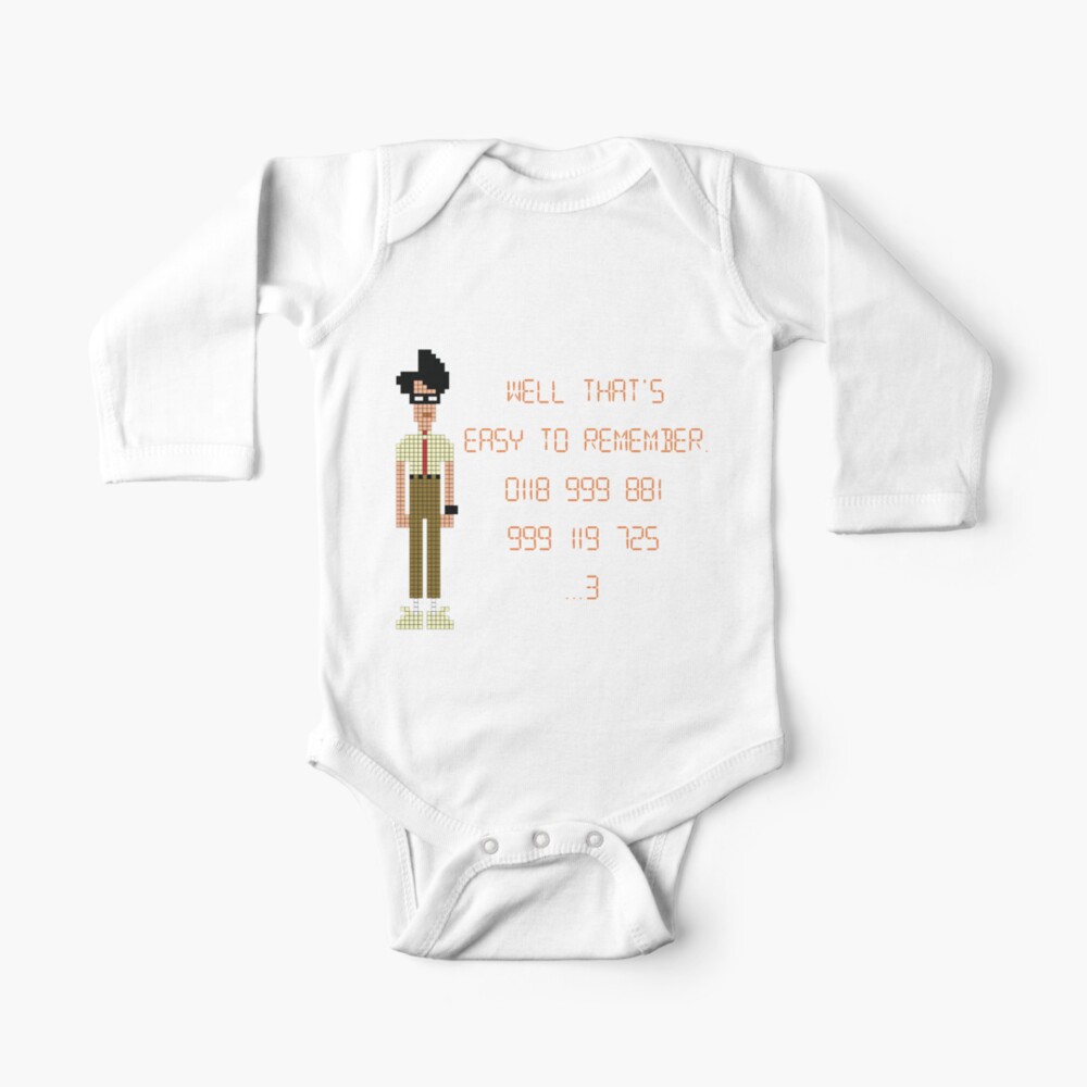 The It Crowd 0118 999 1 999 119 725 3 Baby One Piece By Ponchtheowl Redbubble