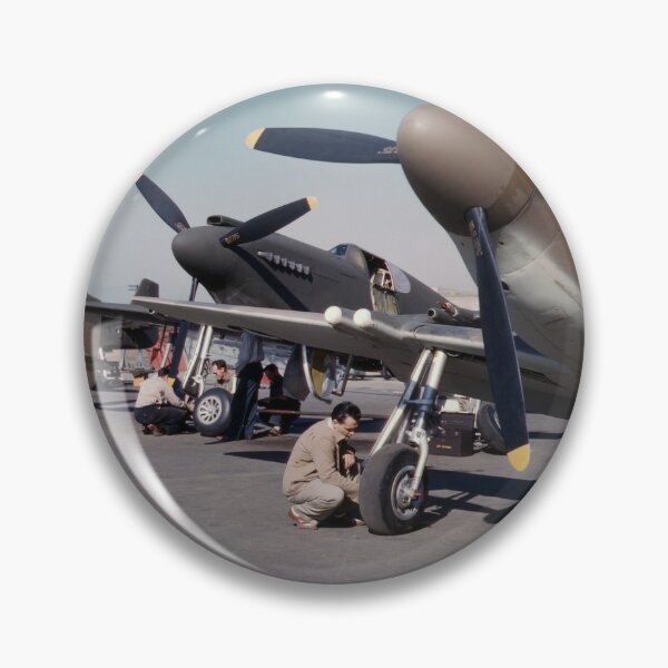 Item preview, P-51 Mustang Fighter Planes Preflight Check - California 1942 designed and sold by warishellstore.