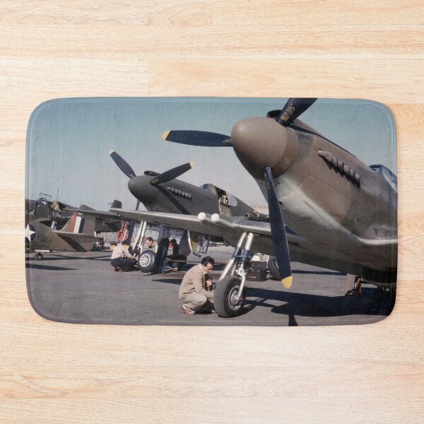 Item preview, P-51 Mustang Fighter Planes Preflight Check - California 1942 designed and sold by warishellstore.