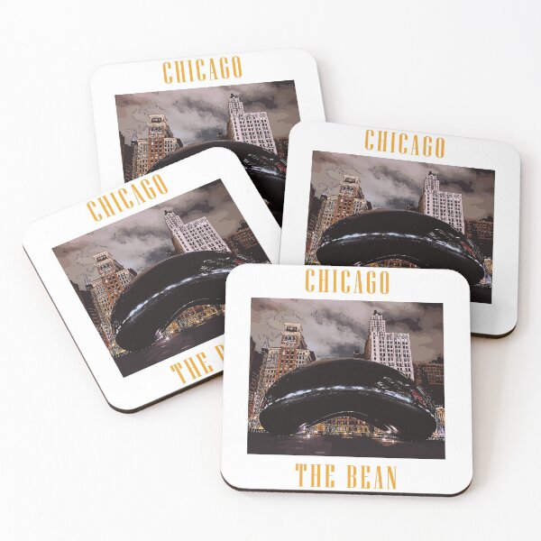 Item preview, Chicago Bean at Night designed and sold by AMIABLEart.