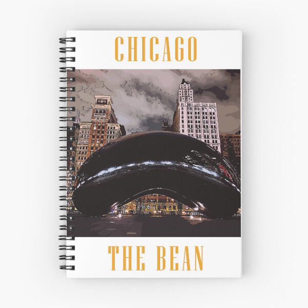 Item preview, Chicago Bean at Night designed and sold by AMIABLEart.