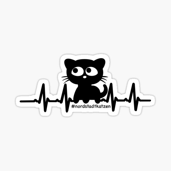 A heart for the north city cats Sticker