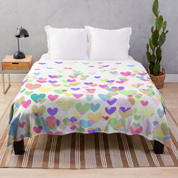 Item preview, Corazones multicolores en multitudes designed and sold by AMGImpressions.