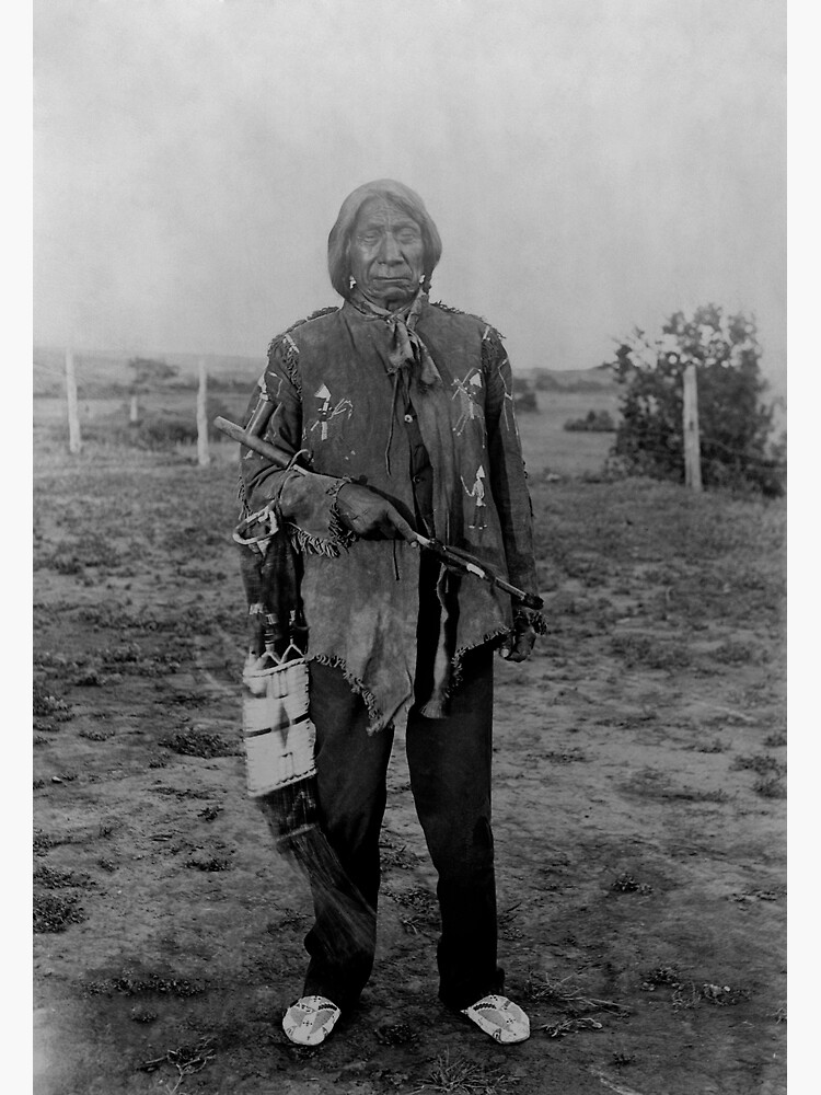 Póster «Retrato de pie de Jefe Nube Roja Circa 1898» de