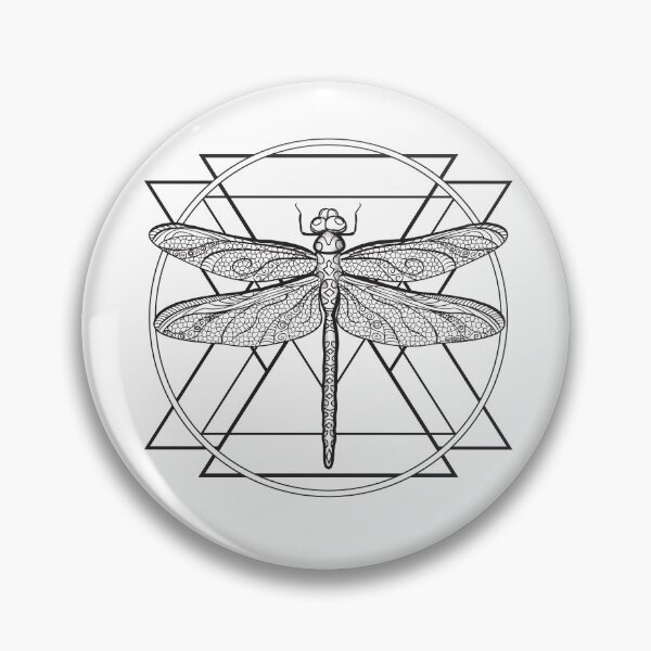 Item preview, Dragon Fly Insect Nature Geometric Beautiful Elegant Design for Insect or Bug Lovers (m) designed and sold by OopteesLydia.