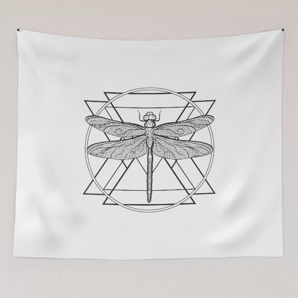 Item preview, Dragon Fly Insect Nature Geometric Beautiful Elegant Design for Insect or Bug Lovers (m) designed and sold by OopteesLydia.