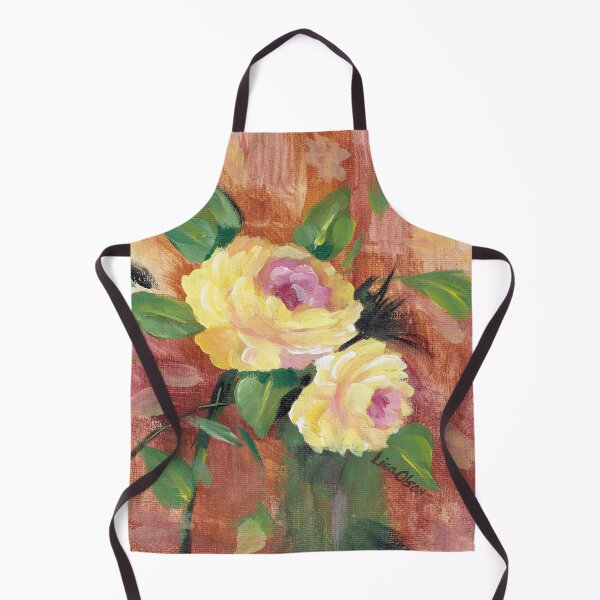 Item preview, Yellow roses set around green leaves designed and sold by Smalltownart.
