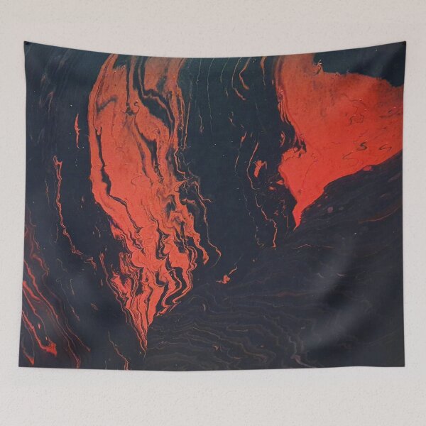 Item preview, Erupting crater expelling lava designed and sold by SergioMSArt.