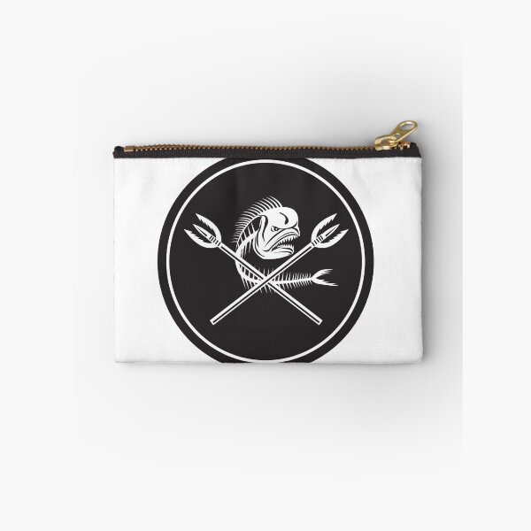 Item preview, Skull Mahi Mahi Dolphin Fish Crossed Spears Circle Retro designed and sold by patrimonio.