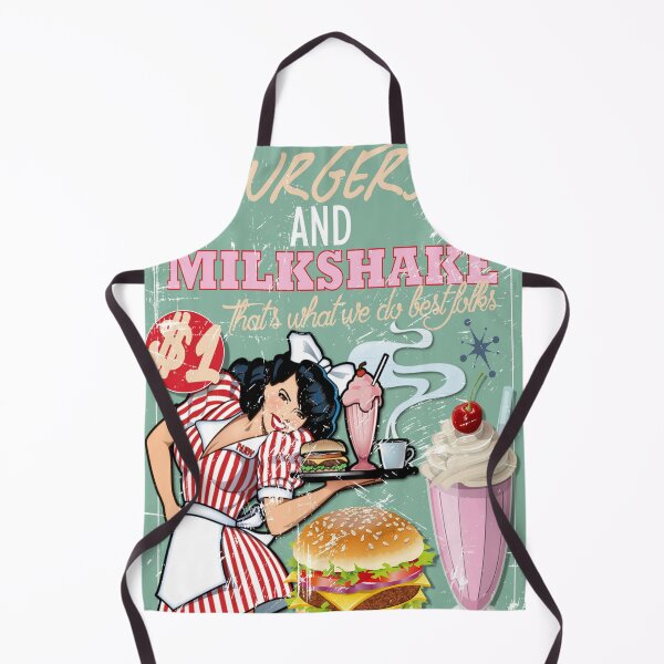 Item preview, Burgers and Milkshakes Retro 1950's Diner (Americana). designed and sold by Sally Baker.