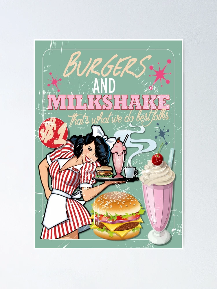 How would a 1950s-style American cheeseburger and fries stand up to todays?  Were the milkshakes real back then? - Quora