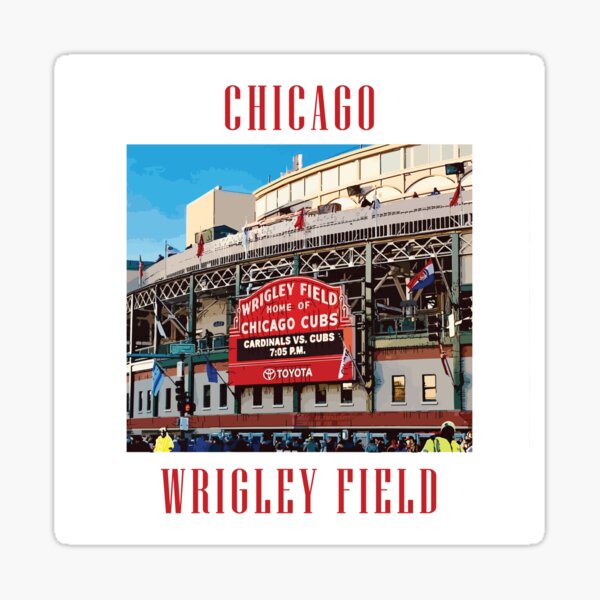 Chicago Flag Script Sticker – Wrigleyville Sports